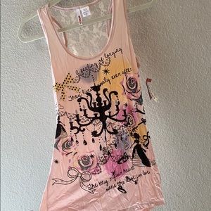 BONGO Size S Pink Tank Top